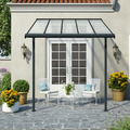 Terrassöverbyggnad Sierra 9,3 m² Antracitgrå Canopia by Palram 